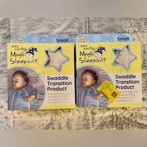 Baby Merlin’s Magic Sleepsuit (set of 2) - size small - Cream color